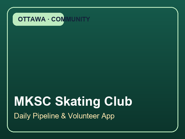 MKSC Skating Club Automation